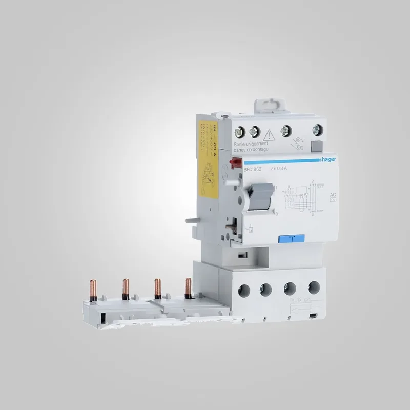 Disjoncteur Differentiel AC Hager + Bloc 4P - 63A - 300MA