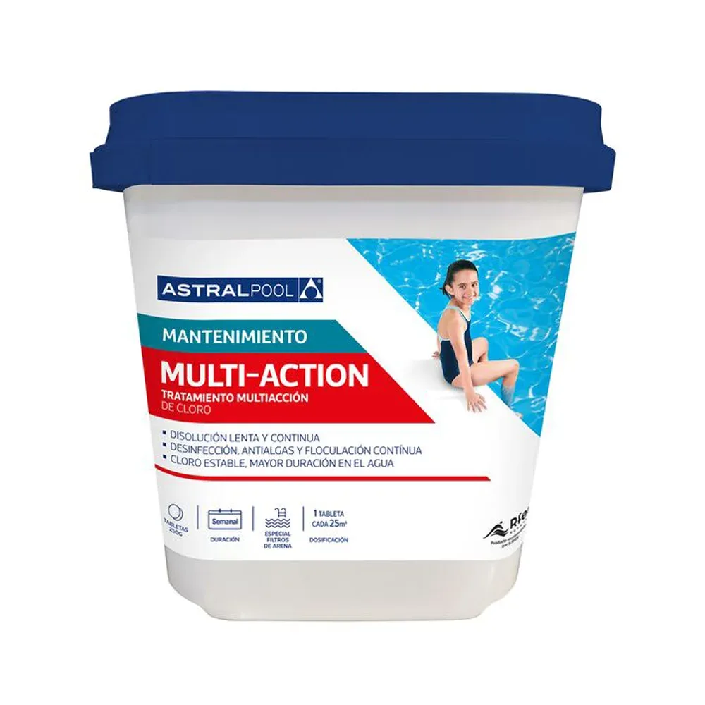 Chlore Triplex multifonctions galet 200 g — Astralpool
